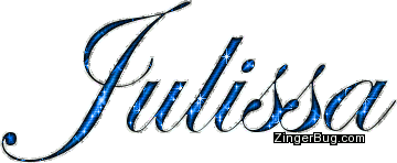 Click to get the codes for this image. Julissa Blue Glitter Name, Girl Names Free Image Glitter Graphic for Facebook, Twitter or any blog.