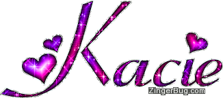 Click to get the codes for this image. Kacie Pink And Purple Glitter Name, Girl Names Free Image Glitter Graphic for Facebook, Twitter or any blog.