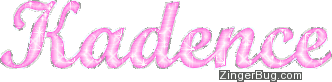 Click to get the codes for this image. Kadence Pink Glitter Name, Girl Names Free Image Glitter Graphic for Facebook, Twitter or any blog.
