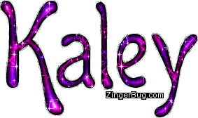 Click to get the codes for this image. Kaley Pink Purple Glitter Name, Girl Names Free Image Glitter Graphic for Facebook, Twitter or any blog.