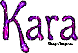 Click to get the codes for this image. Kara Pink Purple Glitter Name, Girl Names Free Image Glitter Graphic for Facebook, Twitter or any blog.