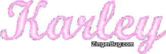 Click to get the codes for this image. Karley Pink Glitter Name, Girl Names Free Image Glitter Graphic for Facebook, Twitter or any blog.