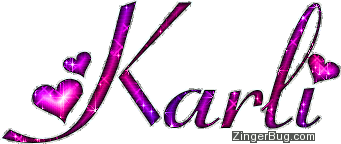 Click to get the codes for this image. Karli Pink And Purple Glitter Name, Girl Names Free Image Glitter Graphic for Facebook, Twitter or any blog.
