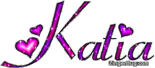 Click to get the codes for this image. Katia Pink And Purple Glitter Name, Girl Names Free Image Glitter Graphic for Facebook, Twitter or any blog.