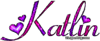 Click to get the codes for this image. Katlin Pink And Purple Glitter Name, Girl Names Free Image Glitter Graphic for Facebook, Twitter or any blog.
