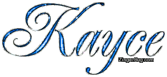 Click to get the codes for this image. Kayce Blue Glitter Name, Girl Names Free Image Glitter Graphic for Facebook, Twitter or any blog.