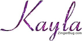 Click to get the codes for this image. Kayla Pink Glitter Name Text, Girl Names Free Image Glitter Graphic for Facebook, Twitter or any blog.