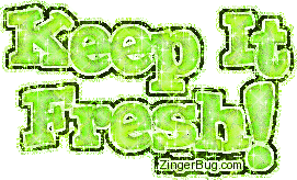 Click to get the codes for this image. Keep It Fresh Lime Glitter Text, Keep It Fresh Free Image, Glitter Graphic, Greeting or Meme for Facebook, Twitter or any forum or blog.