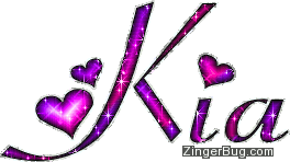 Click to get the codes for this image. Kia Pink And Purple Glitter Name, Girl Names Free Image Glitter Graphic for Facebook, Twitter or any blog.