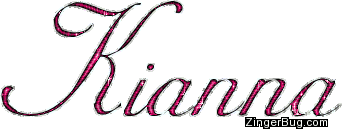 Click to get the codes for this image. Kianna Cherry Red Glitter Name, Girl Names Free Image Glitter Graphic for Facebook, Twitter or any blog.