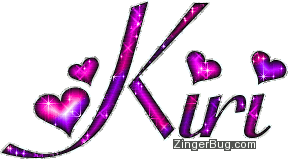 Click to get the codes for this image. Kiri Pink And Purple Glitter Name, Girl Names Free Image Glitter Graphic for Facebook, Twitter or any blog.