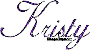 Click to get the codes for this image. Kristy Purple Glitter Name, Girl Names Free Image Glitter Graphic for Facebook, Twitter or any blog.