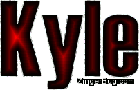 Click to get the codes for this image. Kyle Red Glitter Name, Guy Names Free Image Glitter Graphic for Facebook, Twitter or any blog.