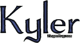 Click to get the codes for this image. Kyler Blue Grey Glitter Name, Guy Names Free Image Glitter Graphic for Facebook, Twitter or any blog.