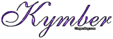 Click to get the codes for this image. Kymber Purple Glitter Name, Girl Names Free Image Glitter Graphic for Facebook, Twitter or any blog.