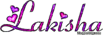 Click to get the codes for this image. Lakisha Pink And Purple Glitter Name, Girl Names Free Image Glitter Graphic for Facebook, Twitter or any blog.