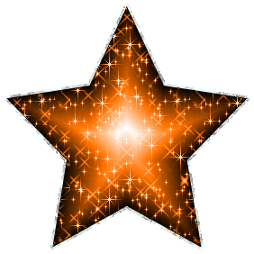 Click to get the codes for this image. Large Orange Glitter Star With Silver Outline, Stars Free Image, Glitter Graphic, Greeting or Meme.