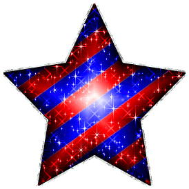 Click to get the codes for this image. Large Red And Blue Glitter Star With Silver Outline, Stars Free Image, Glitter Graphic, Greeting or Meme.