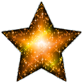 Click to get the codes for this image. Large Yellow Orange Glitter Star With Silver Outline, Stars Free Image, Glitter Graphic, Greeting or Meme.