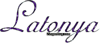Click to get the codes for this image. Latonya Purple Glitter Name, Girl Names Free Image Glitter Graphic for Facebook, Twitter or any blog.