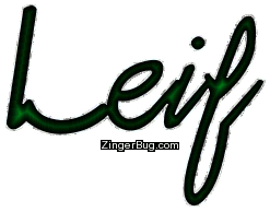Click to get the codes for this image. Leif Green Glitter Name, Guy Names Free Image Glitter Graphic for Facebook, Twitter or any blog.