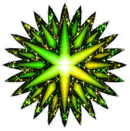 Click to get the codes for this image. Lemon Lime Starburst, Stars Free Image, Glitter Graphic, Greeting or Meme.