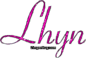 Click to get the codes for this image. Lhyn Pink Glitter Name, Girl Names Free Image Glitter Graphic for Facebook, Twitter or any blog.
