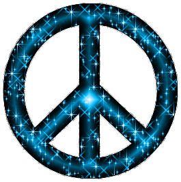 Click to get the codes for this image. Light Blue Glitter Peace Sign With Silver Border, Peace Signs Free Image, Glitter Graphic, Greeting or Meme.