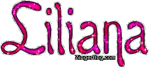 Click to get the codes for this image. Liliana Cherry Red Glitter Name, Girl Names Free Image Glitter Graphic for Facebook, Twitter or any blog.