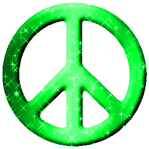 Click to get the codes for this image. Lime Green Glittered Peace Sign, Peace Signs Free Image, Glitter Graphic, Greeting or Meme.
