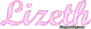 Click to get the codes for this image. Lizeth Pink Glitter Name, Girl Names Free Image Glitter Graphic for Facebook, Twitter or any blog.