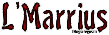 Click to get the codes for this image. Lmarrius Red Glitter Name, Guy Names Free Image Glitter Graphic for Facebook, Twitter or any blog.