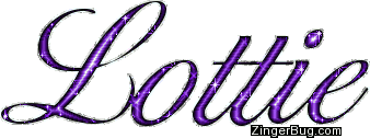 Click to get the codes for this image. Lottie Purple Glitter Name, Girl Names Free Image Glitter Graphic for Facebook, Twitter or any blog.
