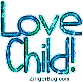 Click to get the codes for this image. Love Child Blue Green Glitter Text, Love Child Free Image, Glitter Graphic, Greeting or Meme for Facebook, Twitter or any forum or blog.