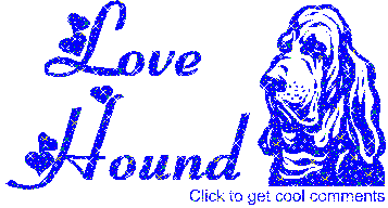 Click to get the codes for this image. Love Hound Blue Glitter Text, Love and Romance, Animals  Dogs Free Image, Glitter Graphic, Greeting or Meme for Facebook, Twitter or any forum or blog.