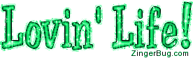 Click to get the codes for this image. Lovin Life Green Glitter Text, Lovin Life Free Image, Glitter Graphic, Greeting or Meme for Facebook, Twitter or any forum or blog.