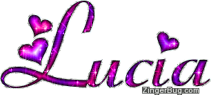Click to get the codes for this image. Lucia Pink And Purple Glitter Name, Girl Names Free Image Glitter Graphic for Facebook, Twitter or any blog.