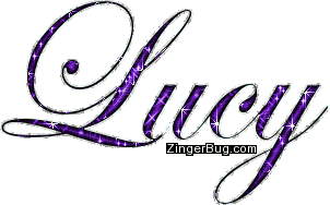 Click to get the codes for this image. Lucy Purple Glitter Name, Girl Names Free Image Glitter Graphic for Facebook, Twitter or any blog.