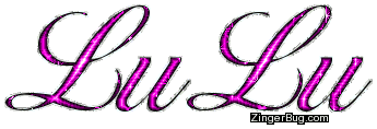 Click to get the codes for this image. Lulu Pink Glitter Name, Girl Names Free Image Glitter Graphic for Facebook, Twitter or any blog.