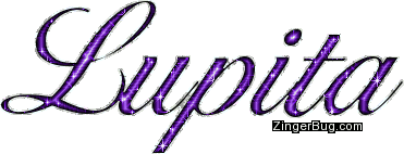Click to get the codes for this image. Lupita Purple Glitter Name, Girl Names Free Image Glitter Graphic for Facebook, Twitter or any blog.