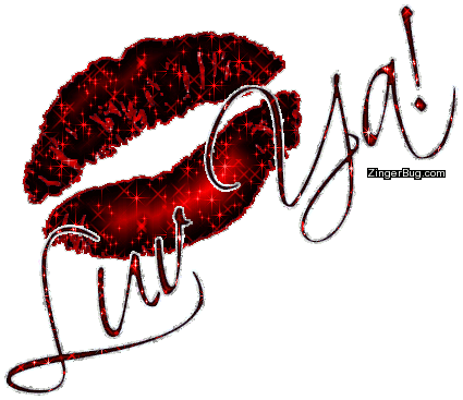 Click to get the codes for this image. Luv Ya Glitter Lips, Luv Ya, Popular Favorites Glitter Graphic, Comment, Meme, GIF or Greeting