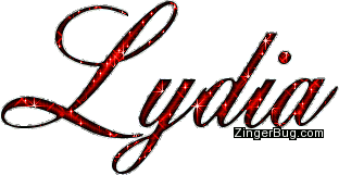Click to get the codes for this image. Lydia Red Glitter Name, Girl Names Free Image Glitter Graphic for Facebook, Twitter or any blog.