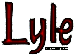 Click to get the codes for this image. Lyle Red Glitter Name, Guy Names Free Image Glitter Graphic for Facebook, Twitter or any blog.