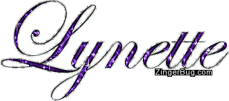 Click to get the codes for this image. Lynette Purple Glitter Name, Girl Names Free Image Glitter Graphic for Facebook, Twitter or any blog.