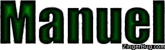 Manuel Green Glitter Name Glitter Graphic Comment