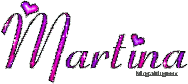Click to get the codes for this image. Martina Pink And Purple Glitter Name, Girl Names Free Image Glitter Graphic for Facebook, Twitter or any blog.