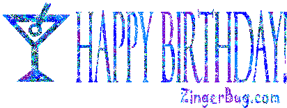 Click to get the codes for this image. Happy Birthday Glitter Martini, Birthday Glitter Text, Birthday Beer  Drinks, Happy Birthday Free Image, Glitter Graphic, Greeting or Meme for Facebook, Twitter or any forum or blog.