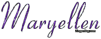 Click to get the codes for this image. Maryellen Purple Glitter Name, Girl Names Free Image Glitter Graphic for Facebook, Twitter or any blog.