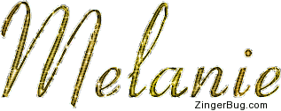 Click to get the codes for this image. Melanie Gold Silver Glitter Name, Girl Names Free Image Glitter Graphic for Facebook, Twitter or any blog.