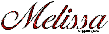 Click to get the codes for this image. Melissa Red Glitter Name, Girl Names Free Image Glitter Graphic for Facebook, Twitter or any blog.